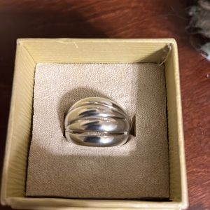 Sterling silver dome ring